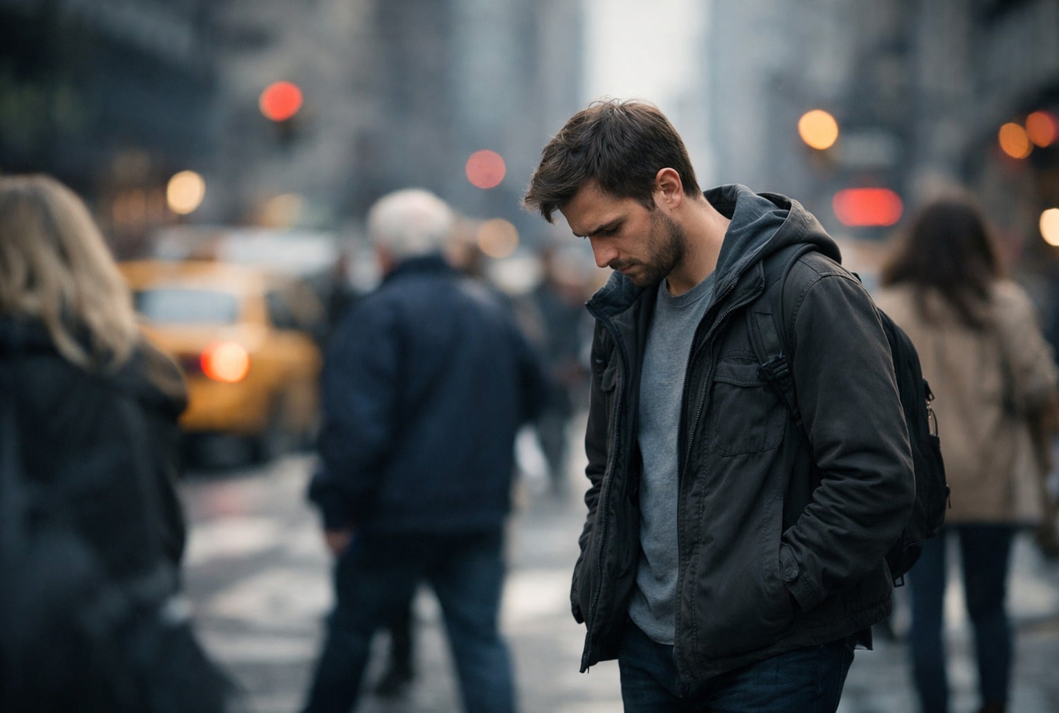 Marcher en regardant le sol dans l’espace public peut traduire une forme d’introspection selon la psychologie