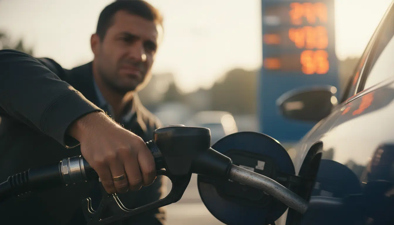 Automobiliste français face à la hausse des prix du carburant