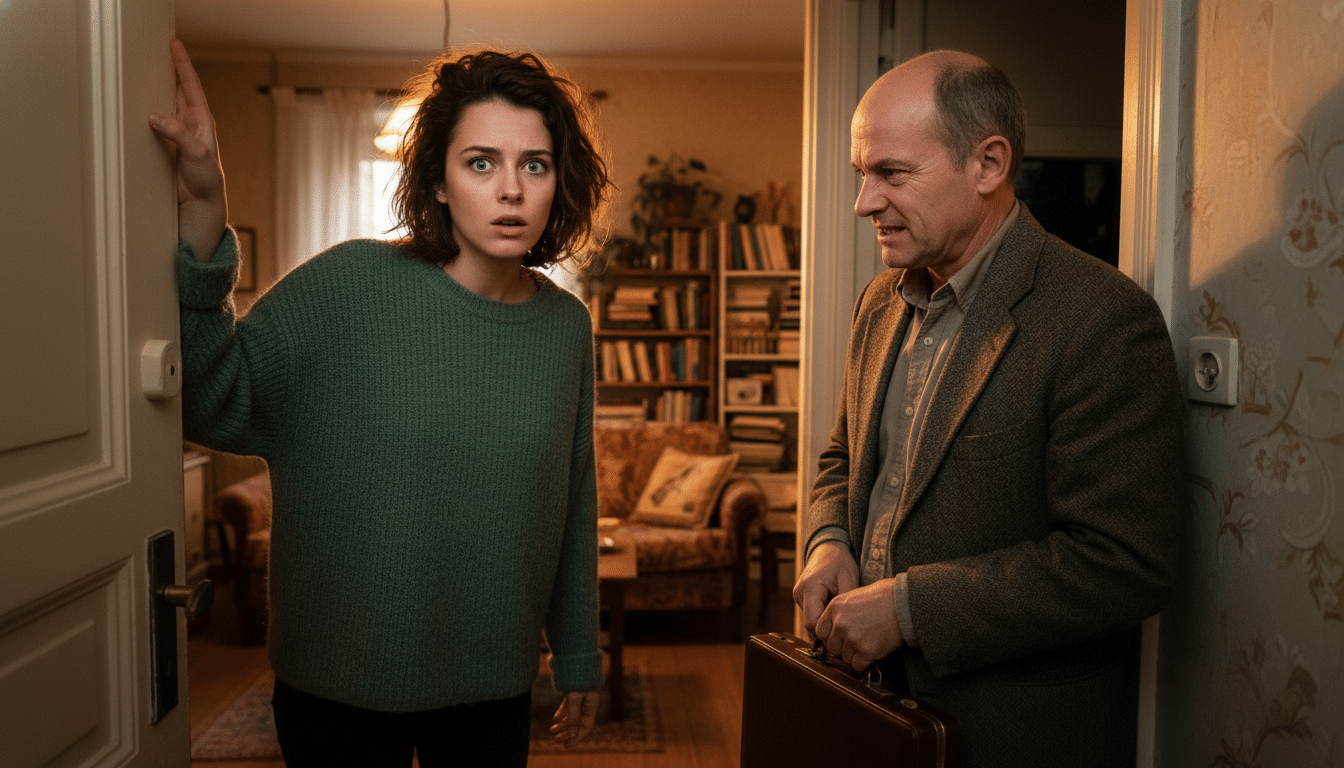 Locataire bloquant l'entrée à son propriétaire à la porte