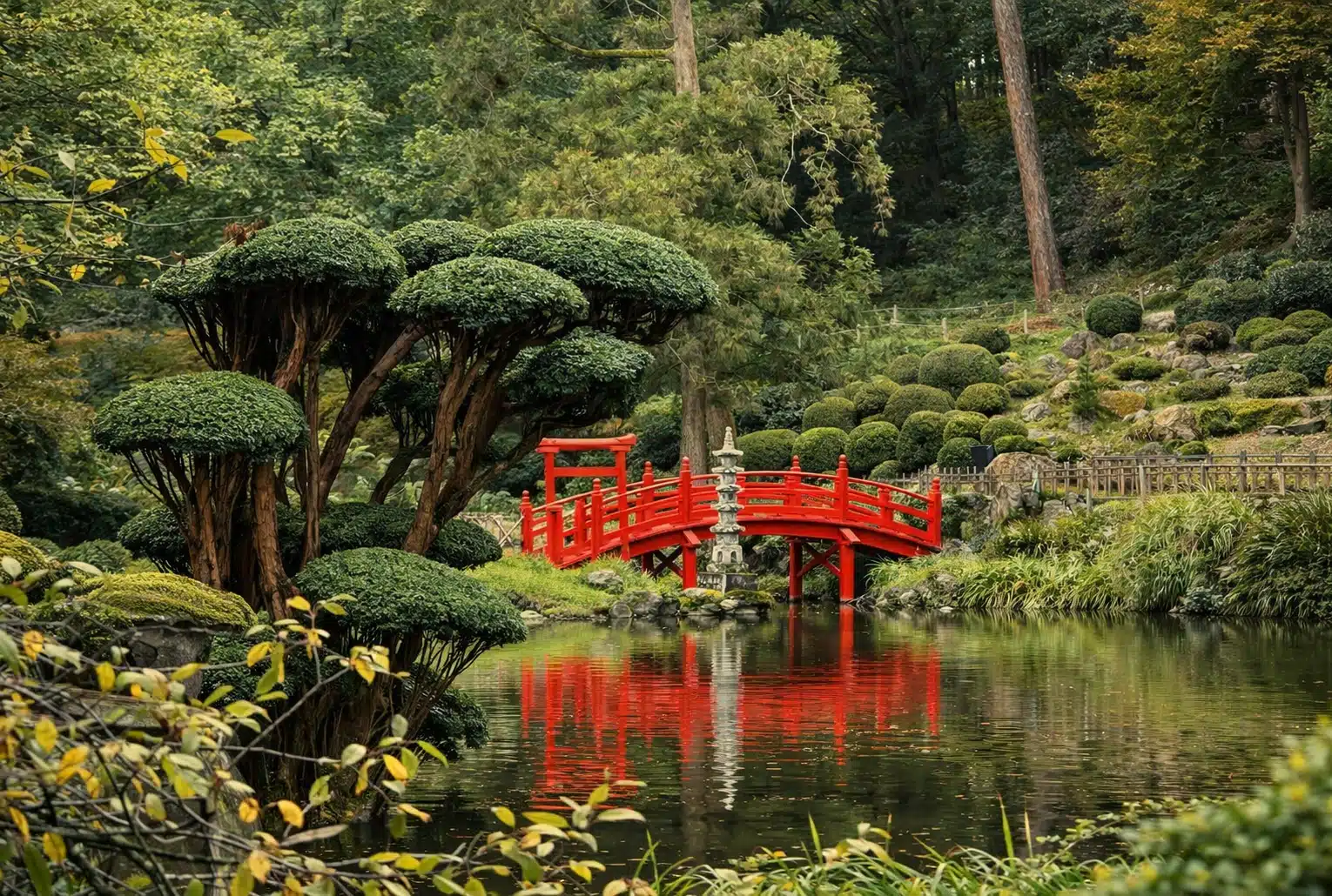 Parc oriental de Maulévrier, le plus grand jardin japonais d’Europe, au printemps