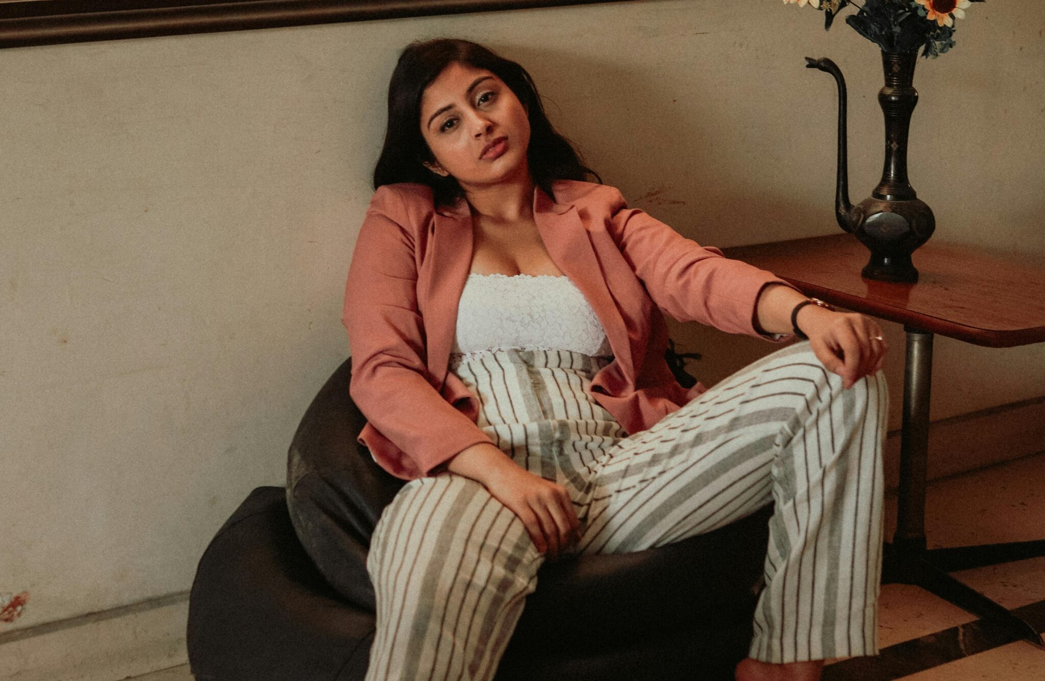 Pouf peluche signé Action