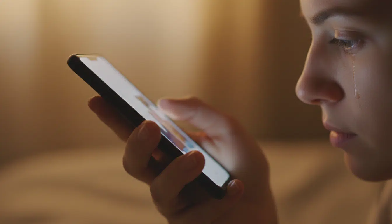 Main tenant un téléphone lors d'un moment intime