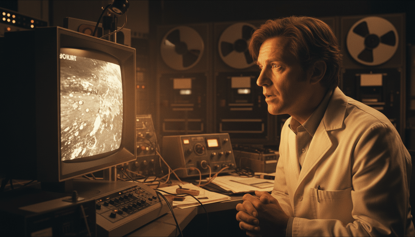 Scientifique NASA découvrant les images de Mercure