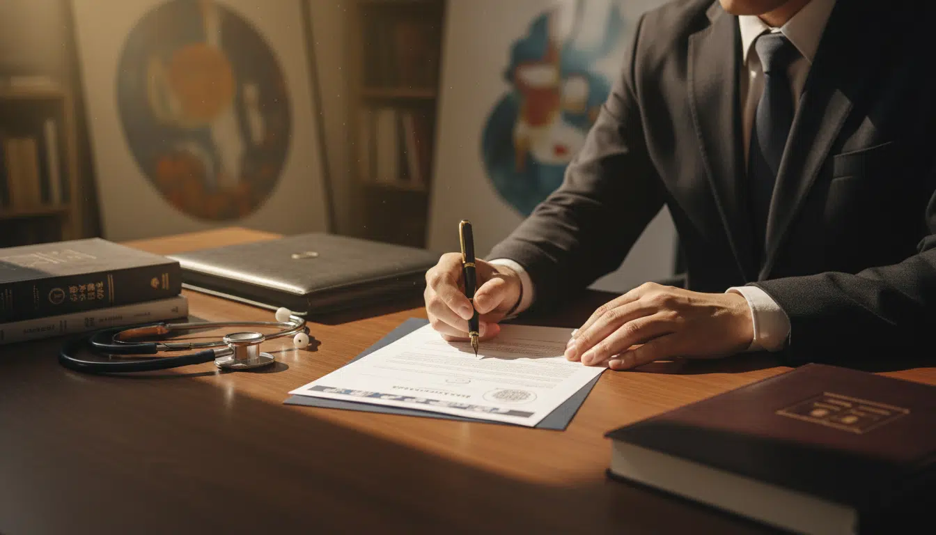 Signature de documents médicaux officiels