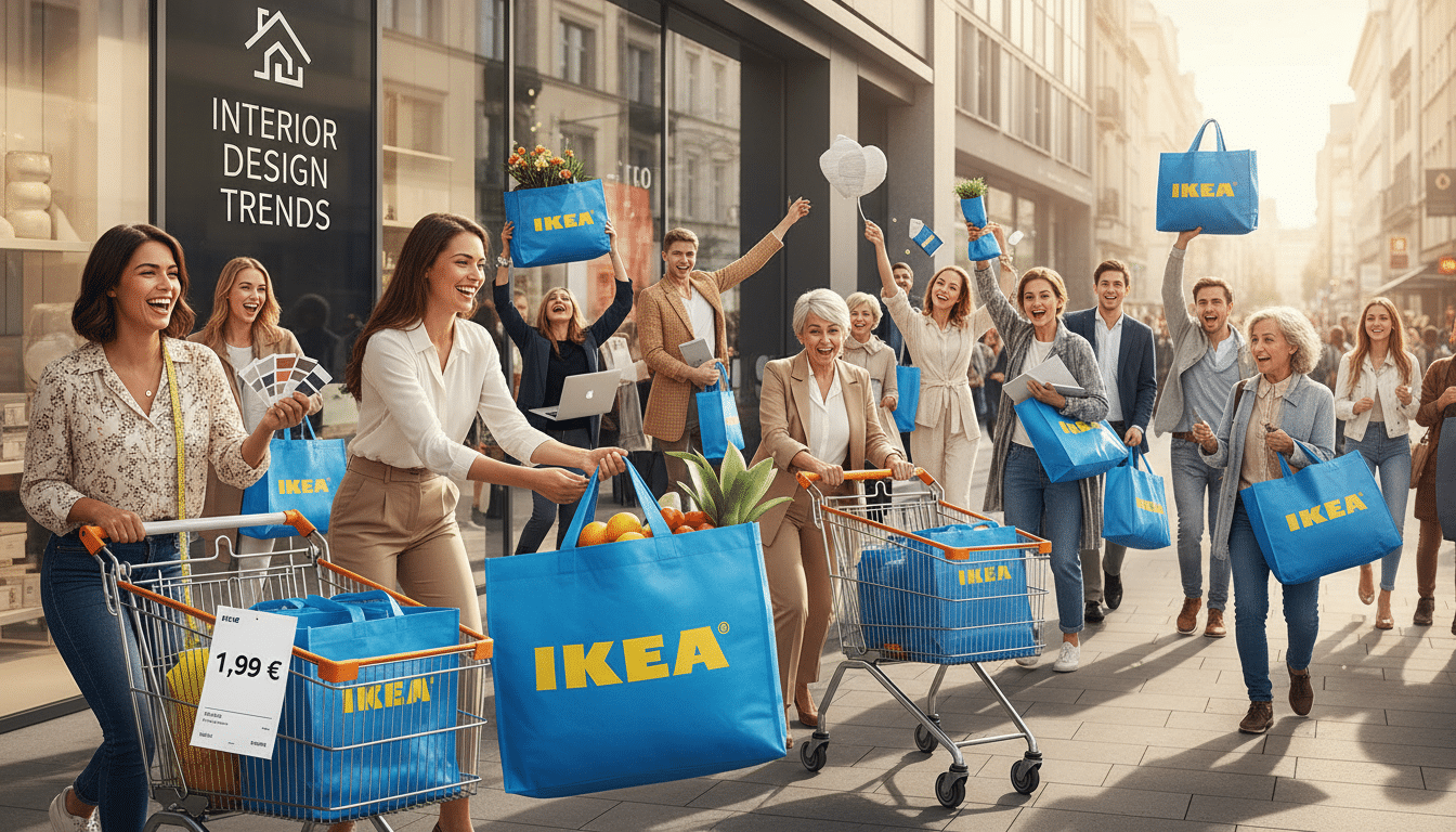 Tout le monde se rue sur ce sac IKEA à 1,99 € : même les designers d'intérieur l'adoptent