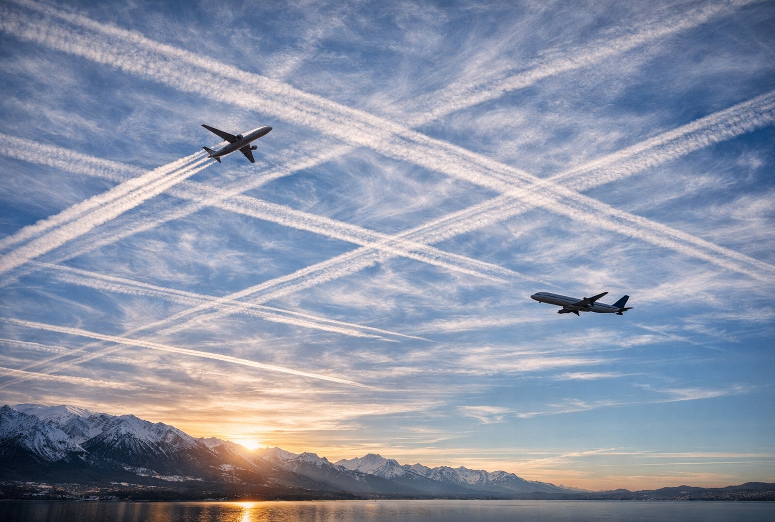 Pourquoi certains avions laissent des traînées blanches dans le ciel