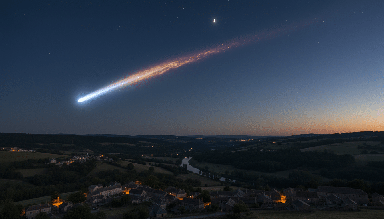 Une météorite traverse le toit d'une maison allemande sous les yeux de milliers de témoins