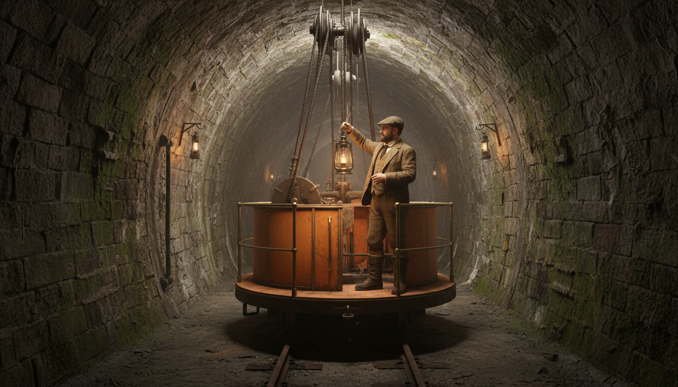 Wagon orange du métro circulaire de Glasgow inauguré en 1891