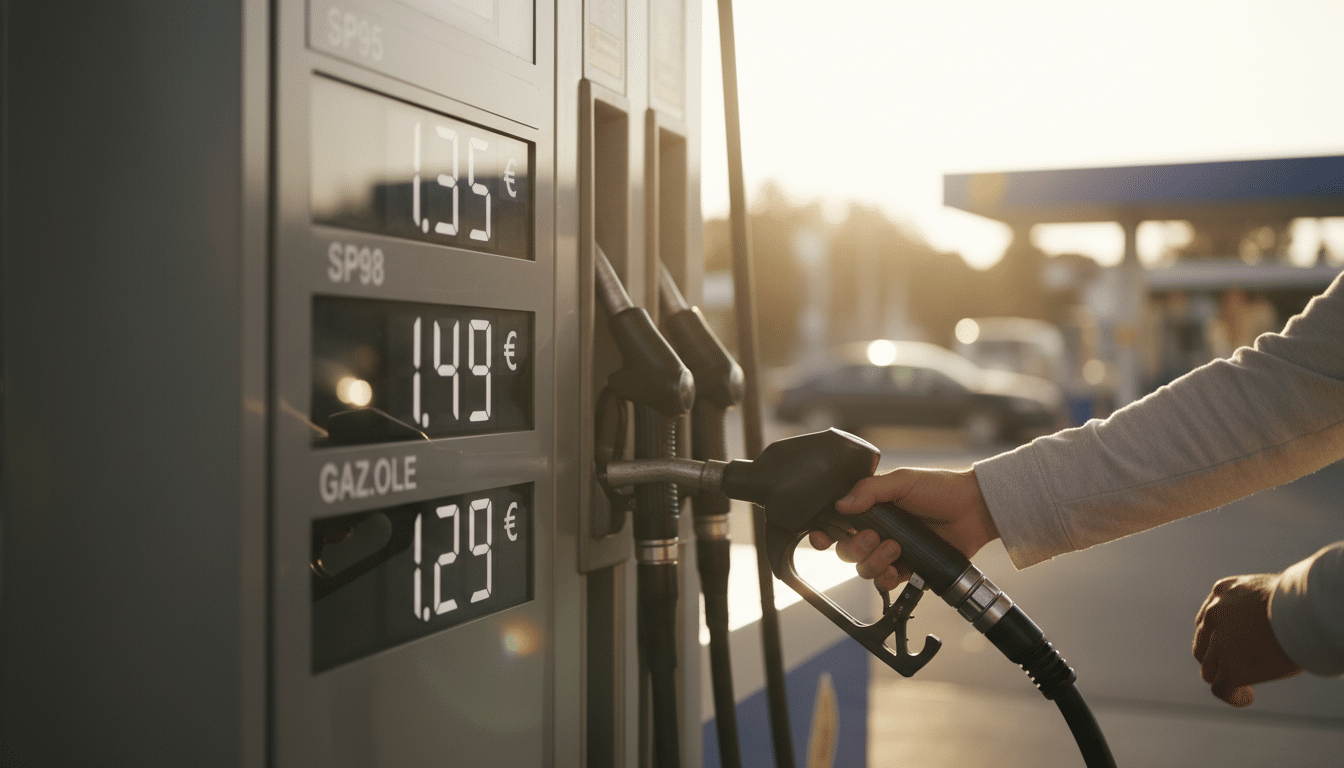 Affichage prix carburant TotalEnergies plafonné