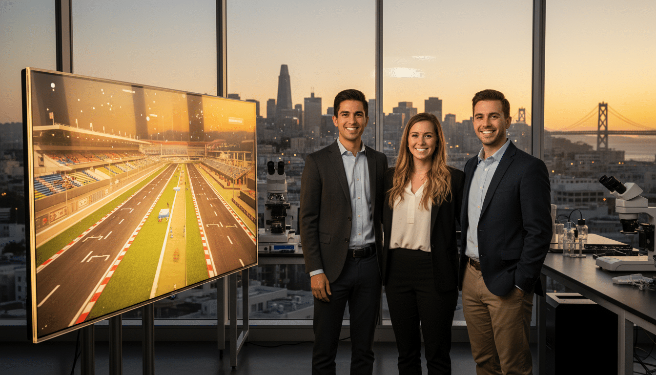 Entrepreneurs tech dans un laboratoire de San Francisco
