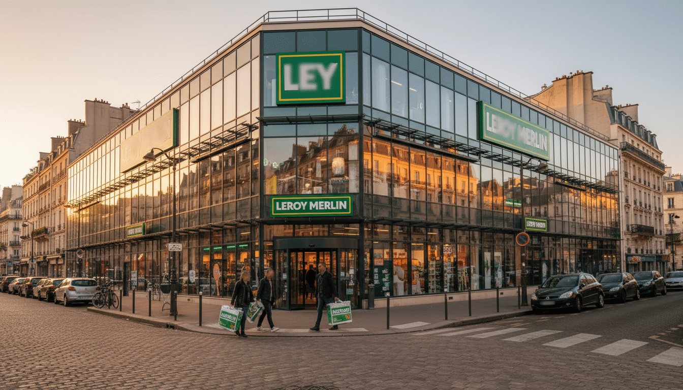 Façade d'un magasin Leroy Merlin à Paris