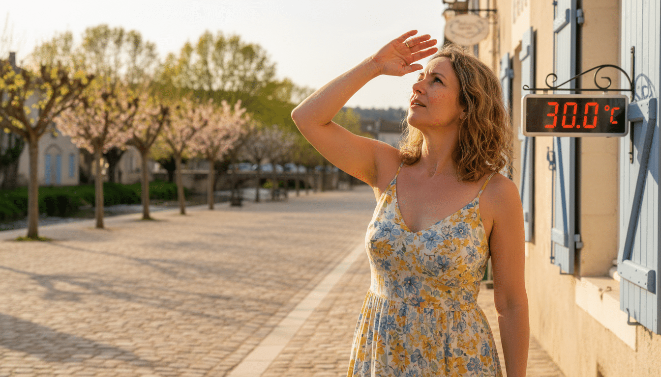 Forte chaleur en avril dans le sud-ouest de la France