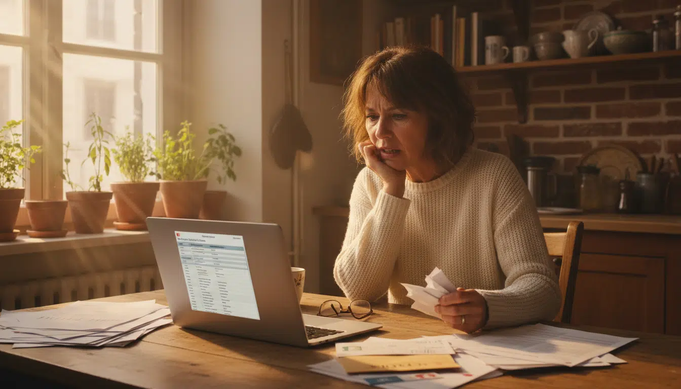 Contribuable français frustré devant sa déclaration d'impôts 2026