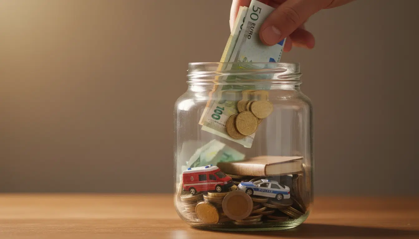 Répartition symbolique des euros versés aux services publics