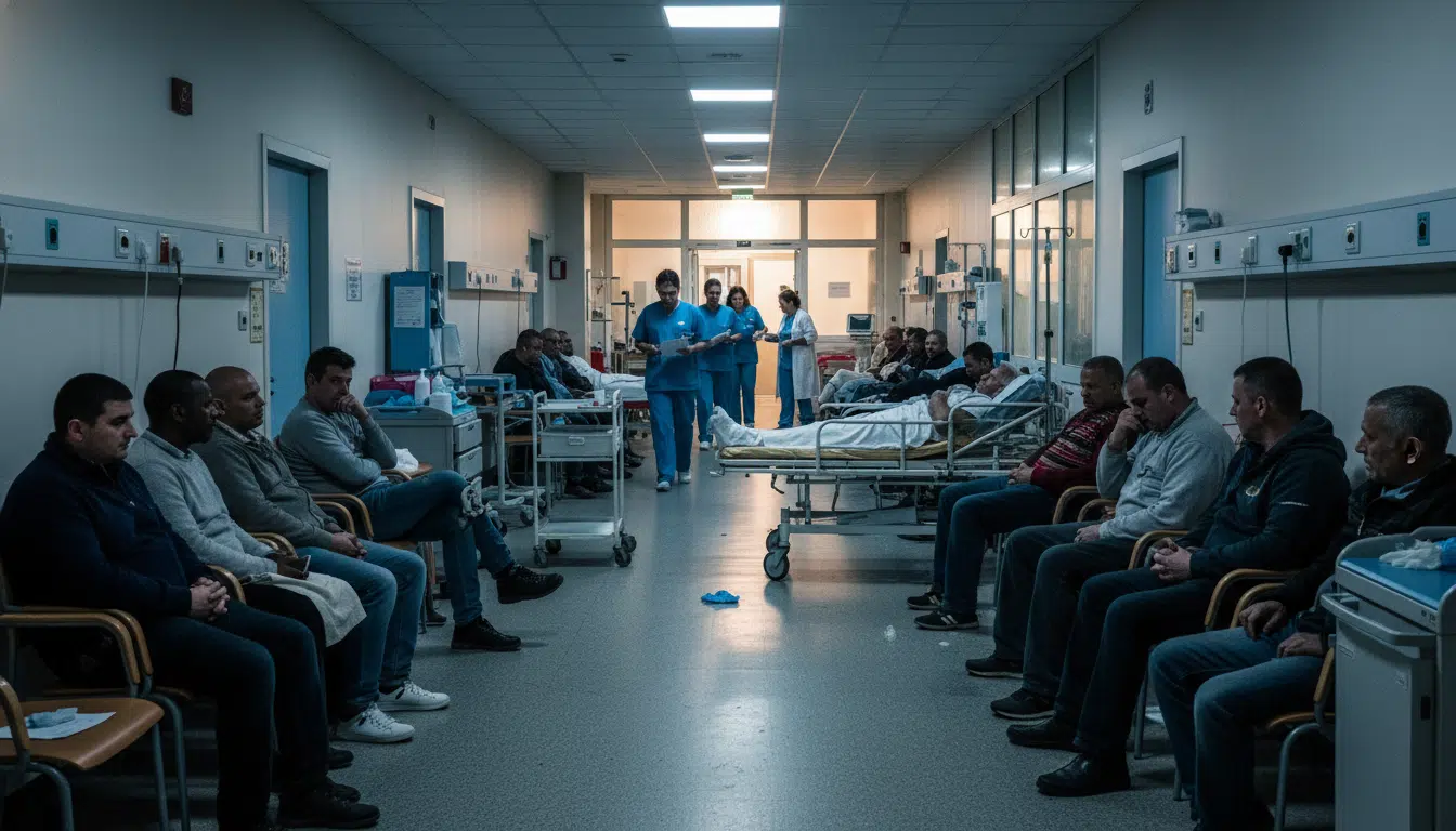 Salle d'attente des urgences hospitalières en France