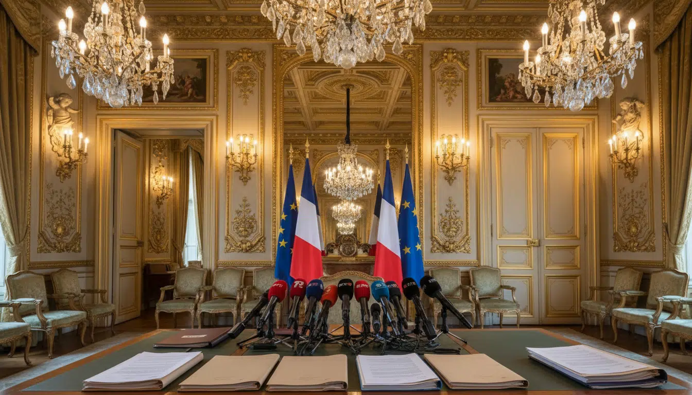 Conférence de presse à la mairie de Paris