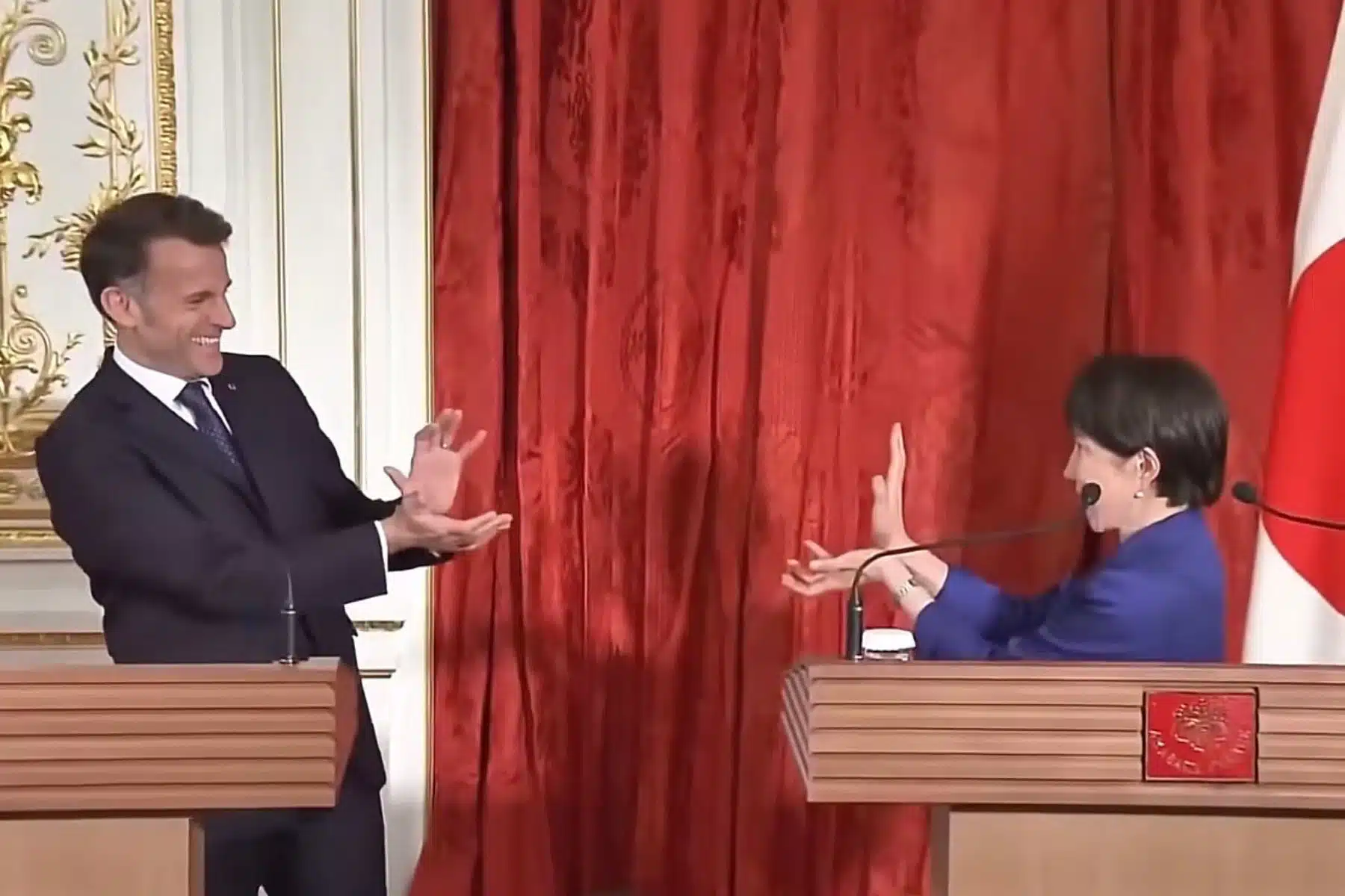 Emmanuel Macron & Sanae Takaichi