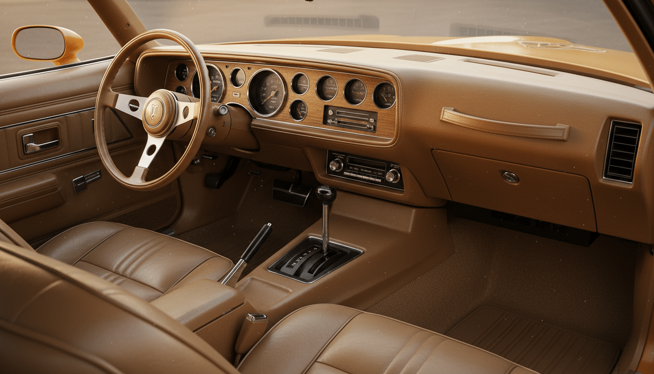 Intérieur d'origine impeccable de la Firebird Formula 1979