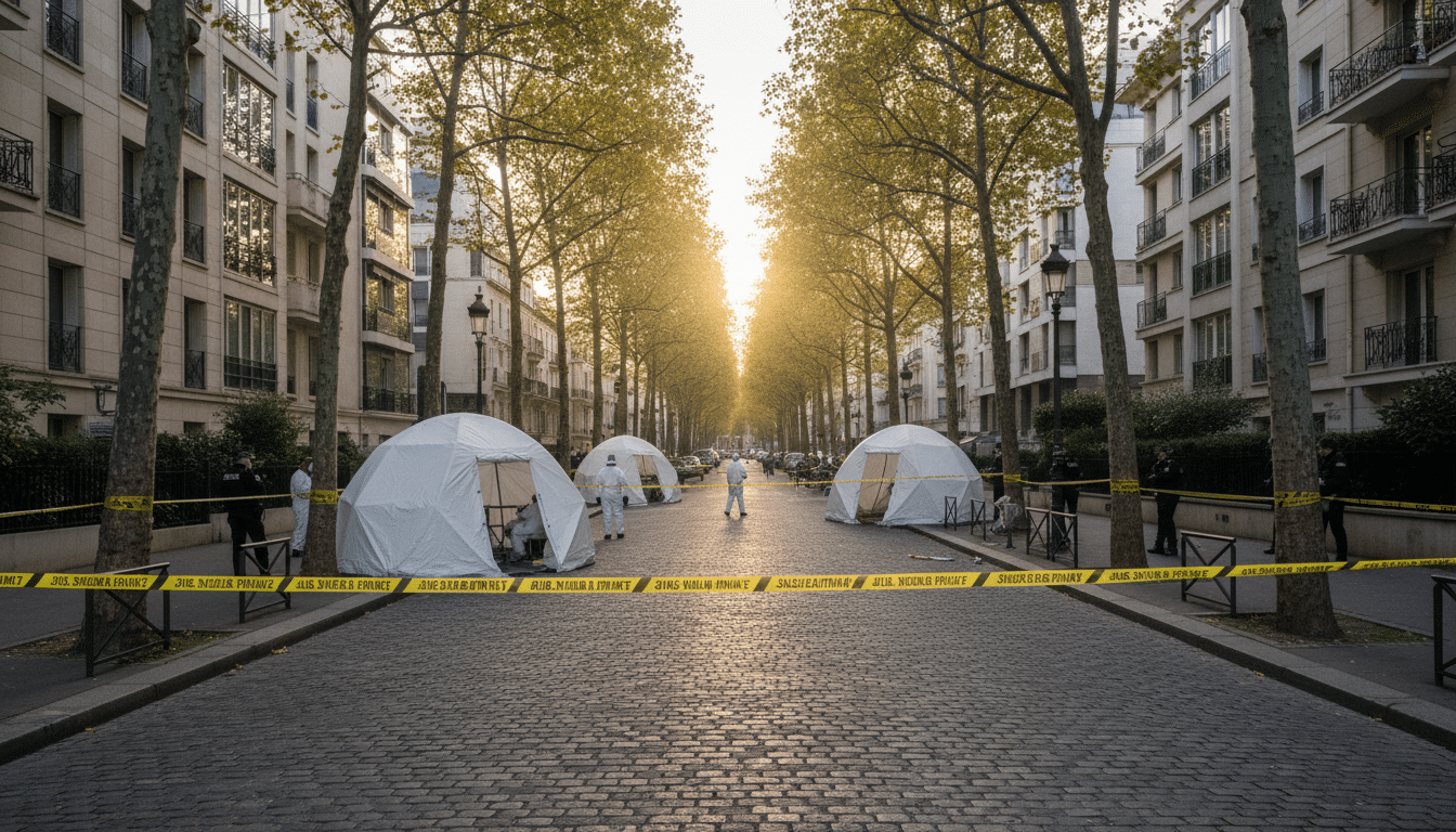Scène de crime boulevard Victor-Hugo à Neuilly-sur-Seine