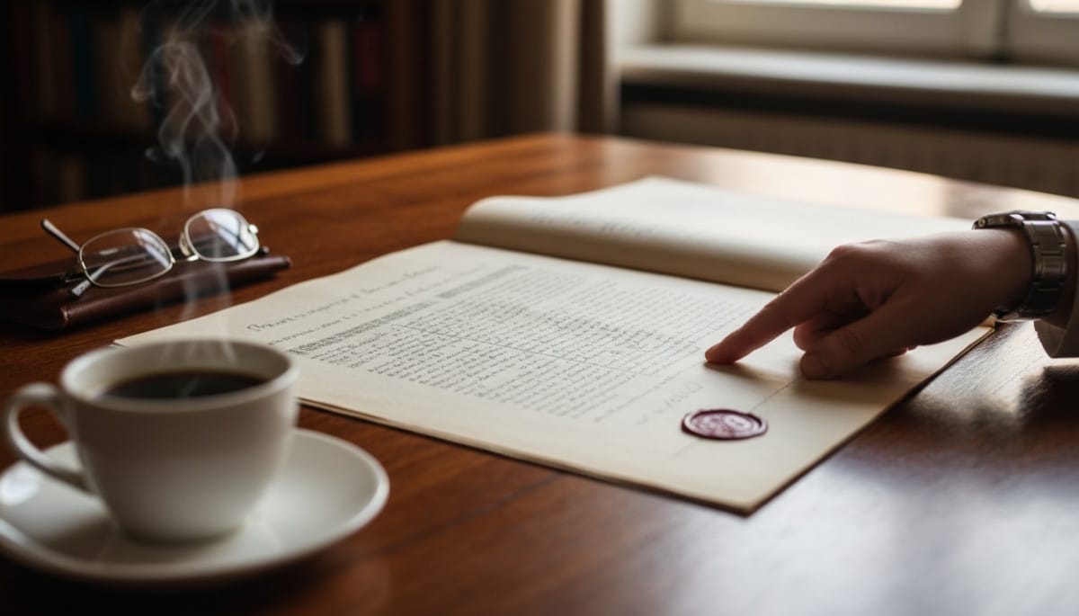 Acte notarié mentionnant une servitude de passage