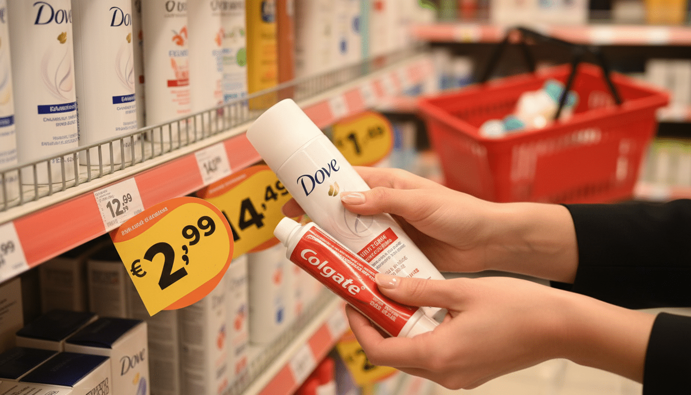 Produits de marque à petits prix dans un magasin Normal