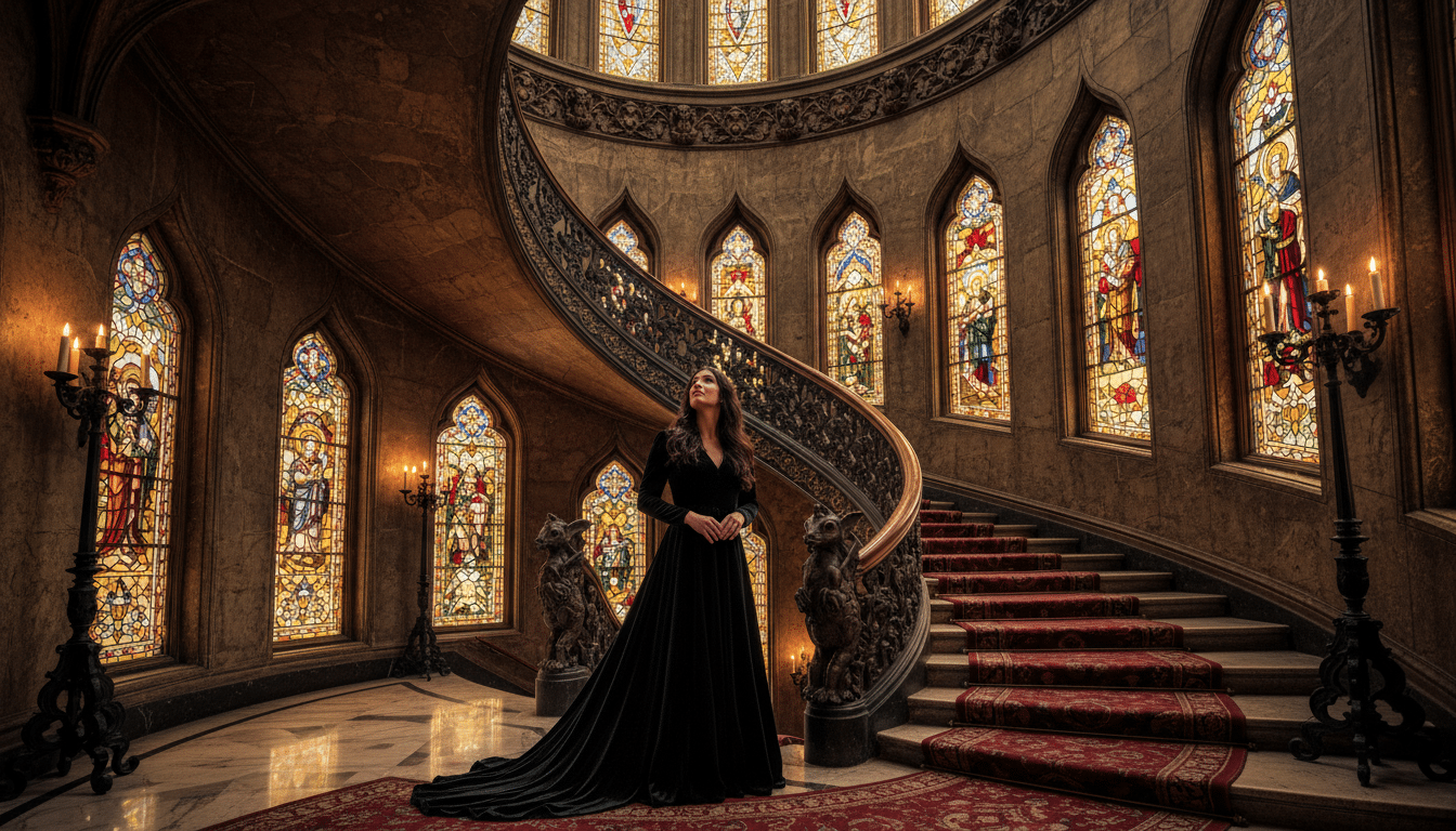 Escalier en colimaçon du boutique-hôtel à Gand