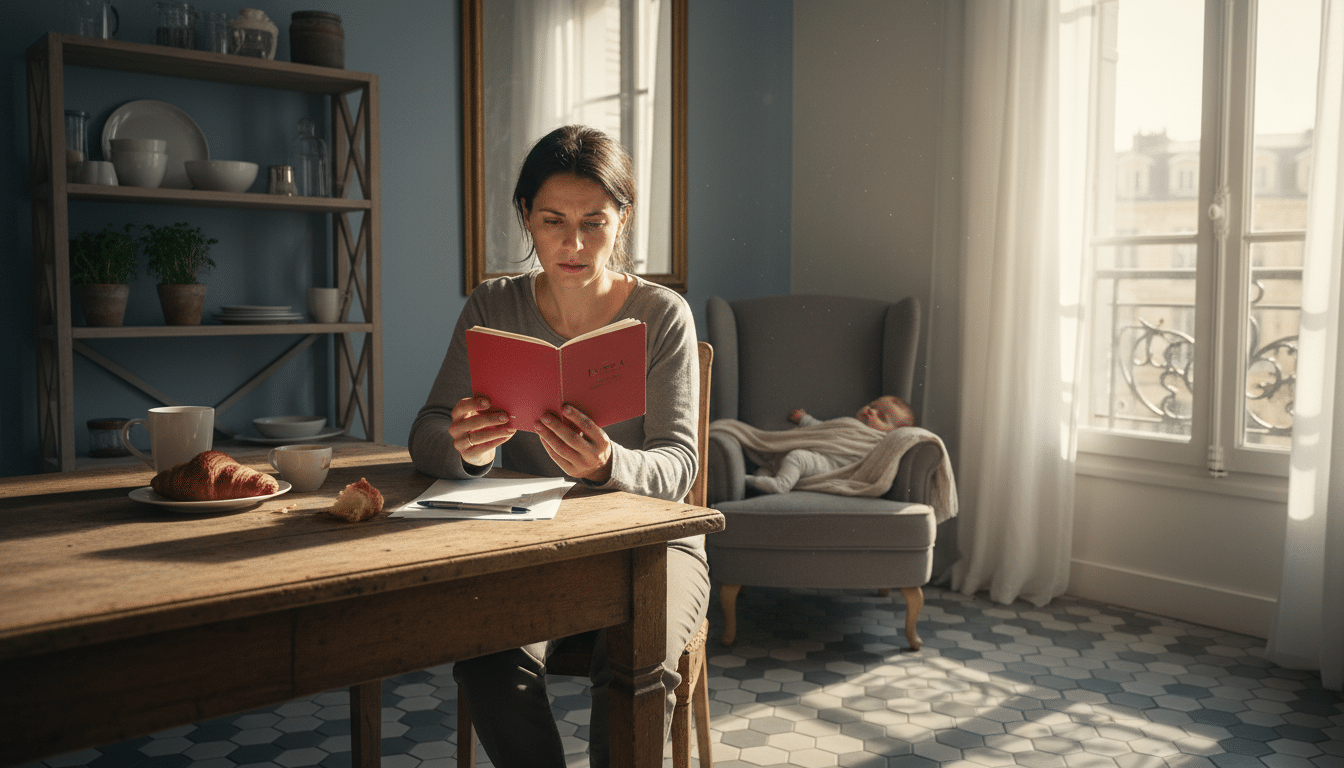 Parent inquiet consultant un Livret A pour son enfant