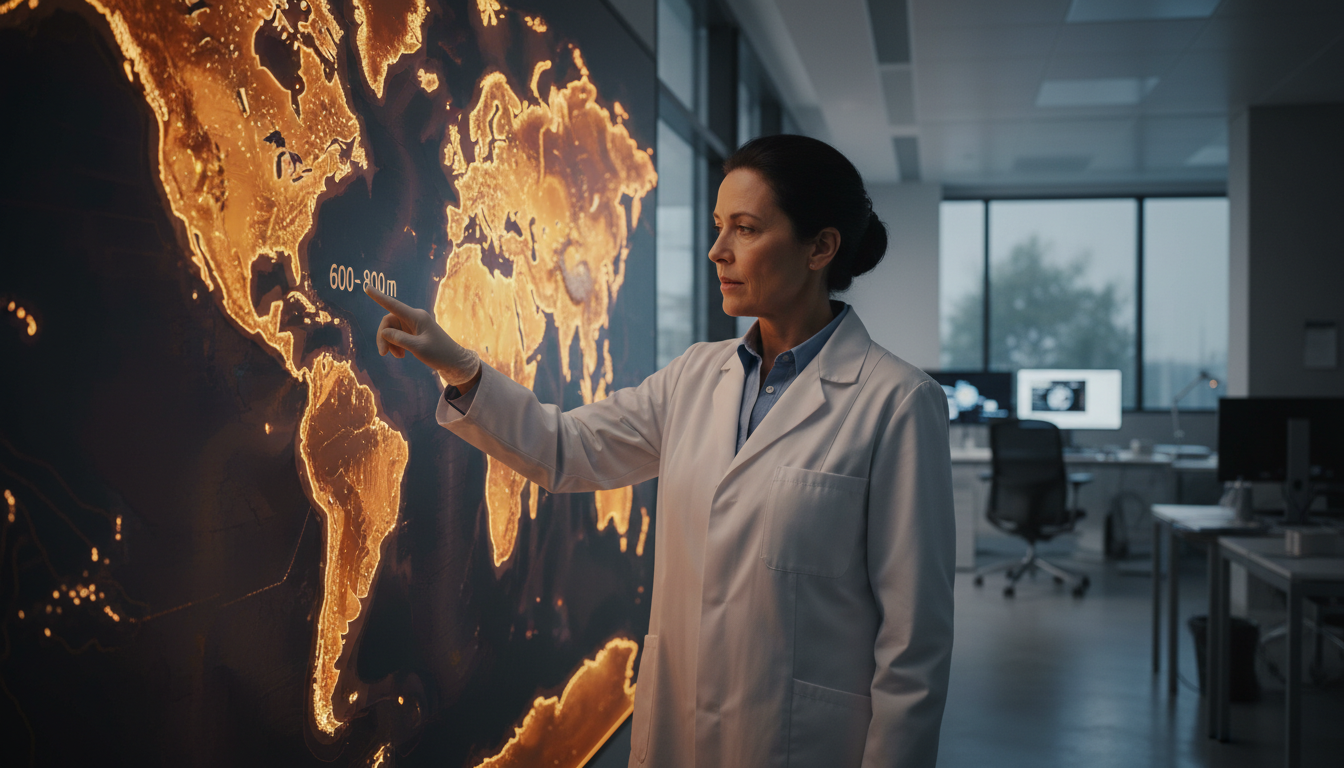 Chercheur analysant les zones côtières adaptées au stockage sous-marin