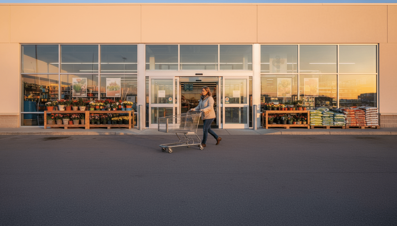 Client se rendant en magasin Action le matin à l'ouverture