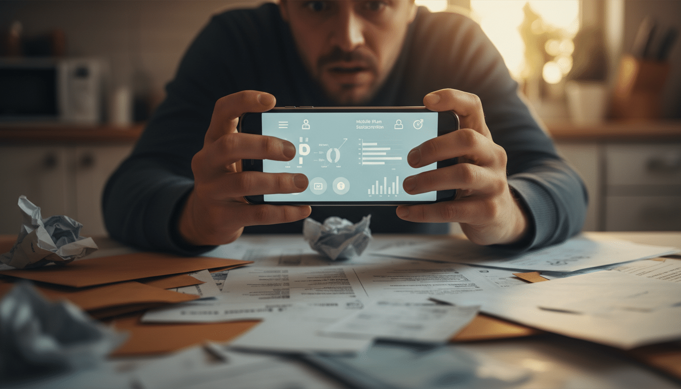 Abonné SFR consultant son forfait mobile