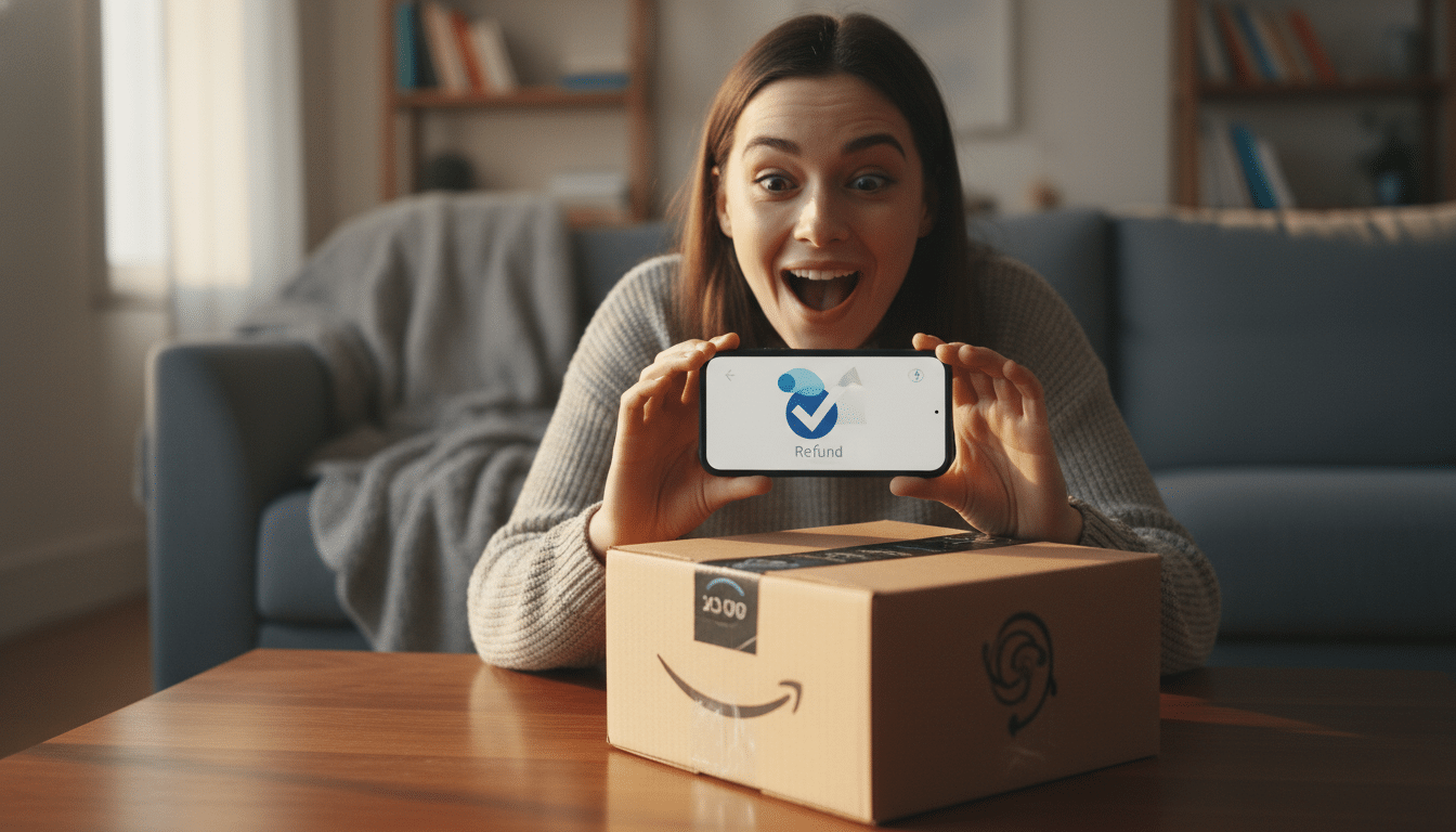 Client surpris découvrant un remboursement Amazon sans retour