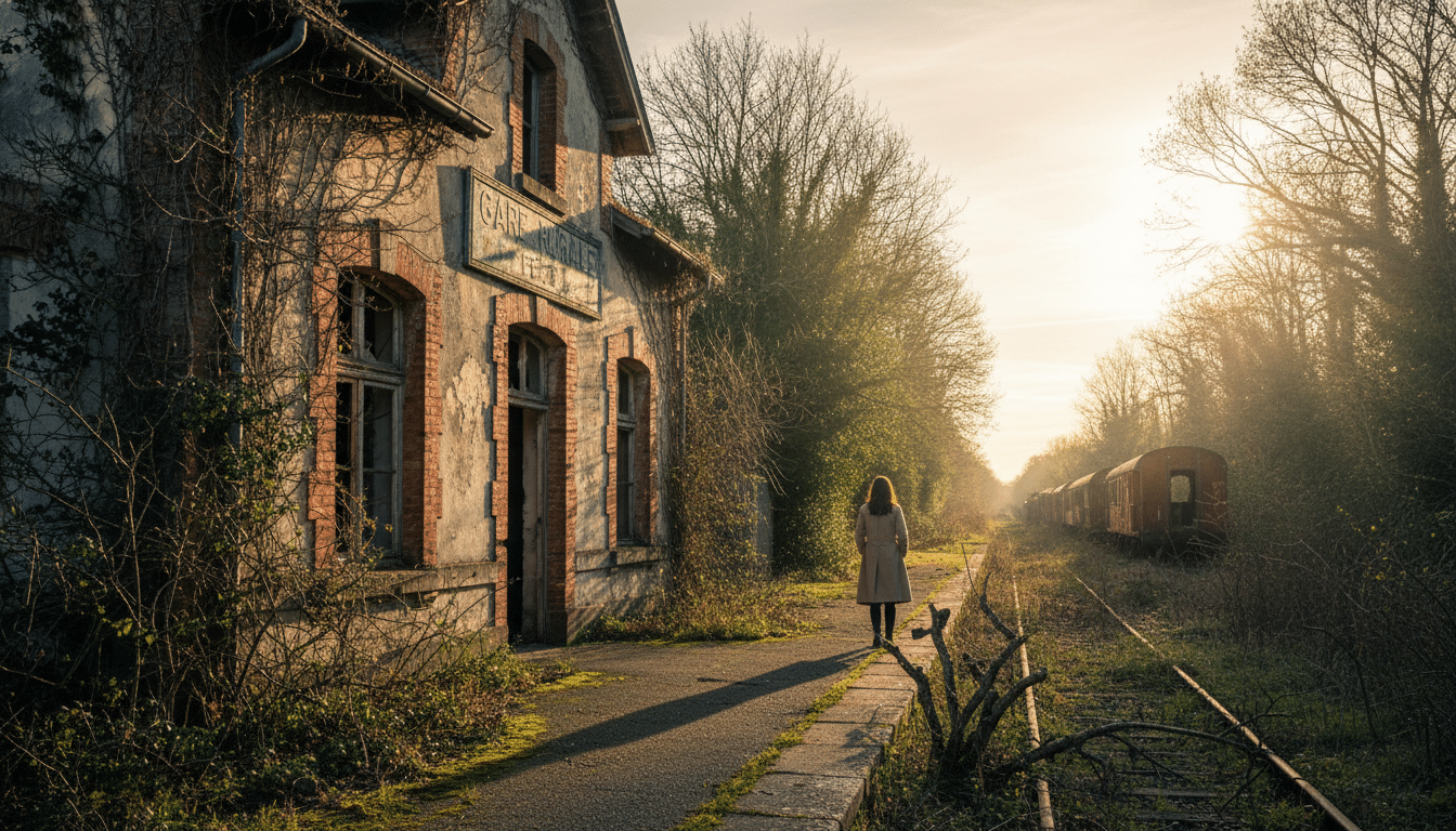 Ancienne gare rurale abandonnée