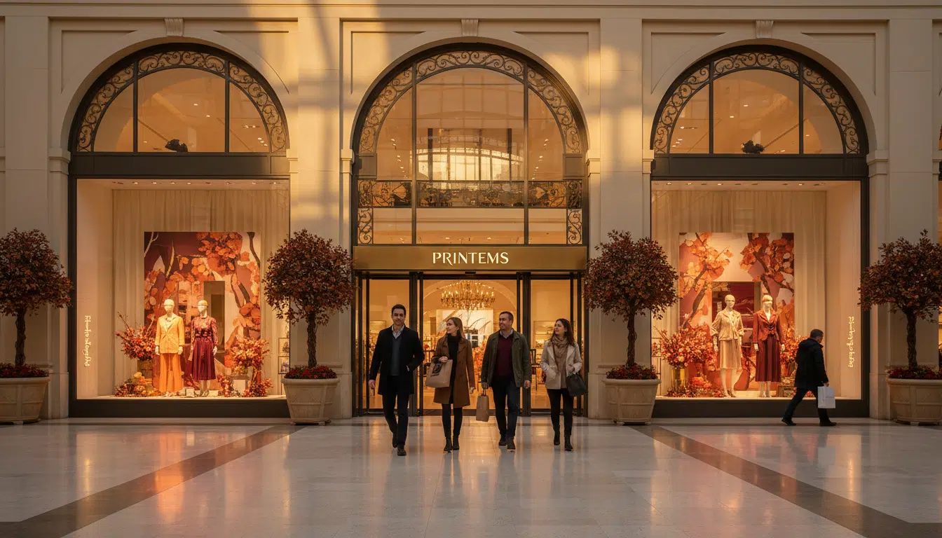 Façade d'un magasin Printemps dans un centre commercial