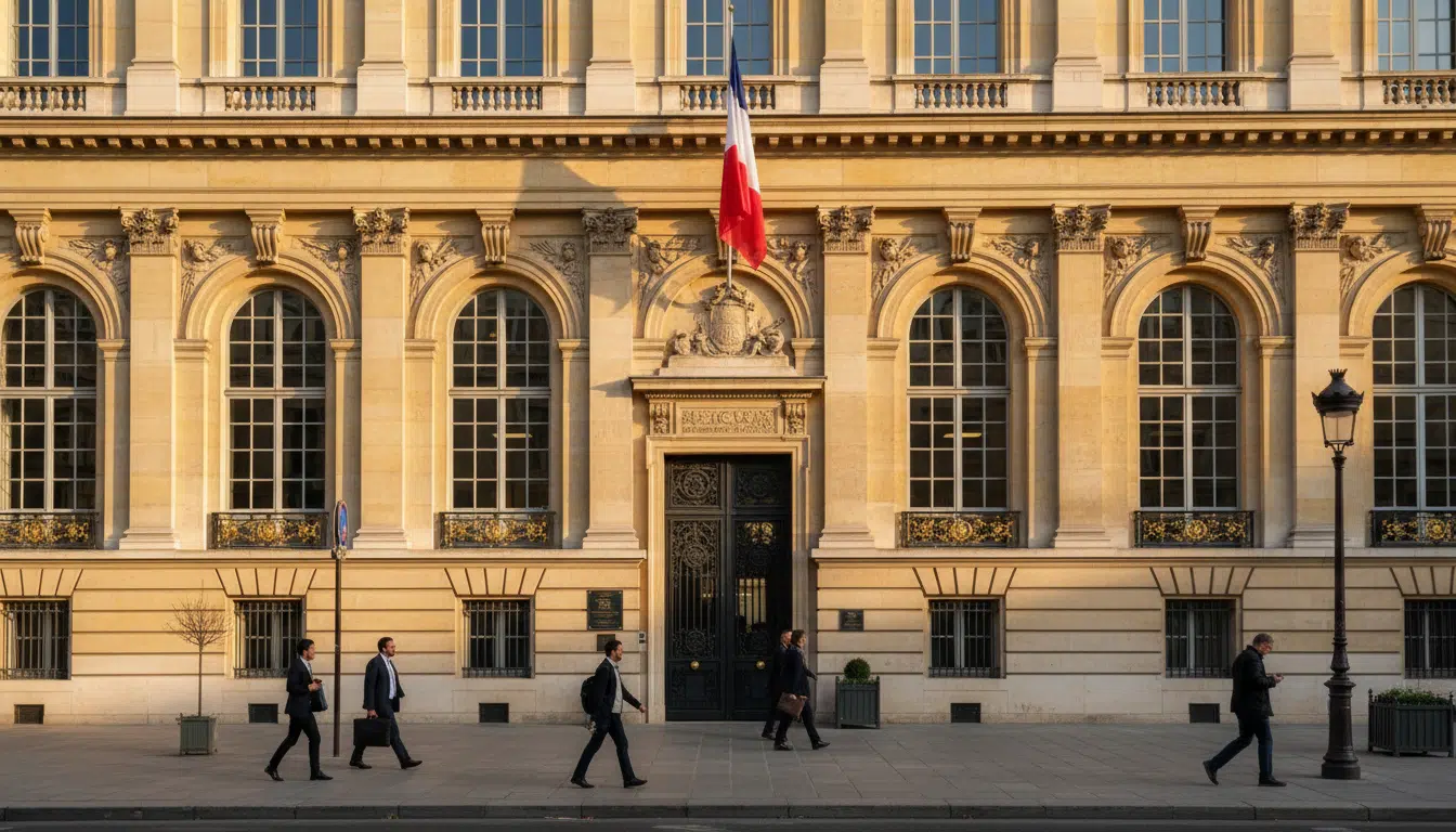 Façade de la Caisse des dépôts et consignations à Paris