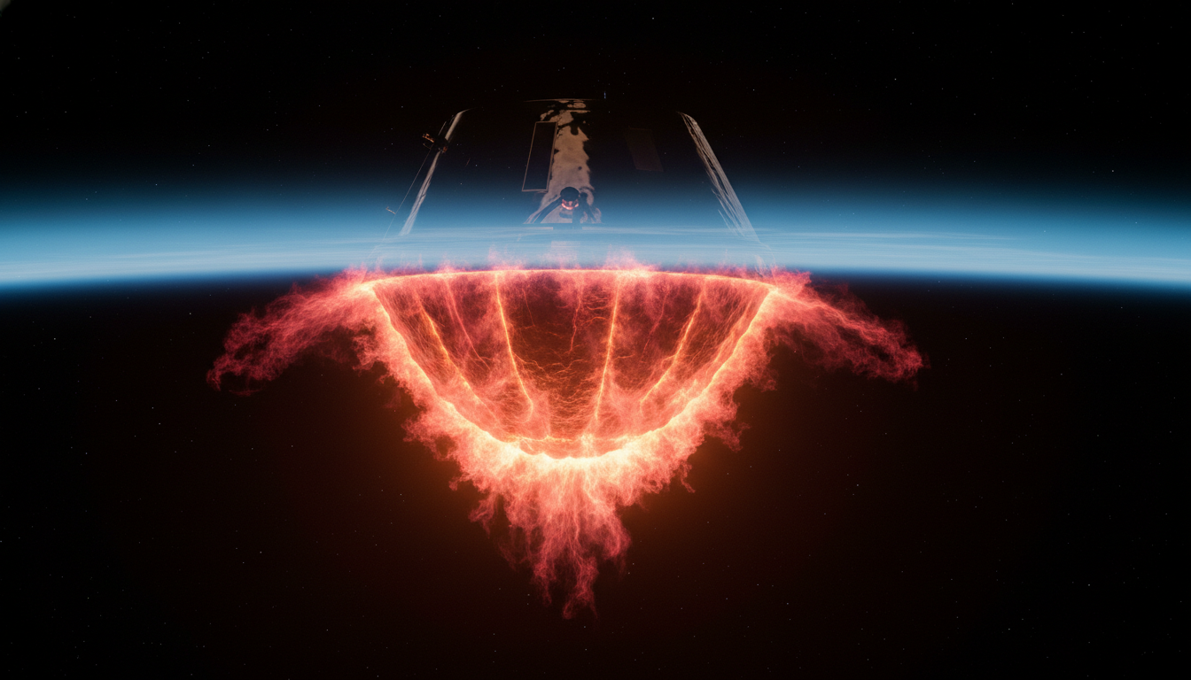 Bouclier thermique d'Orion en rentrée atmosphérique