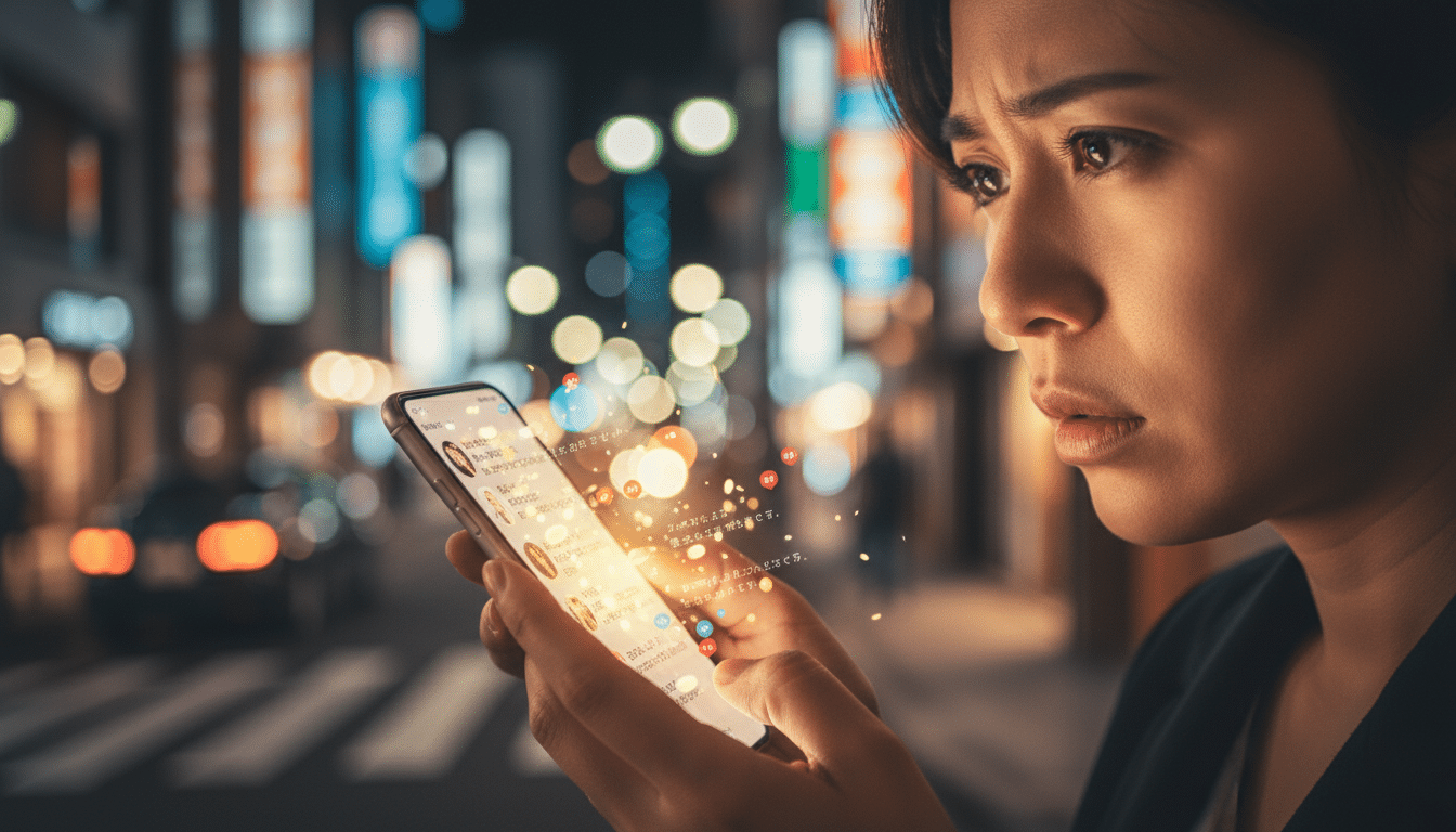 Réactions sur smartphone après la polémique virale