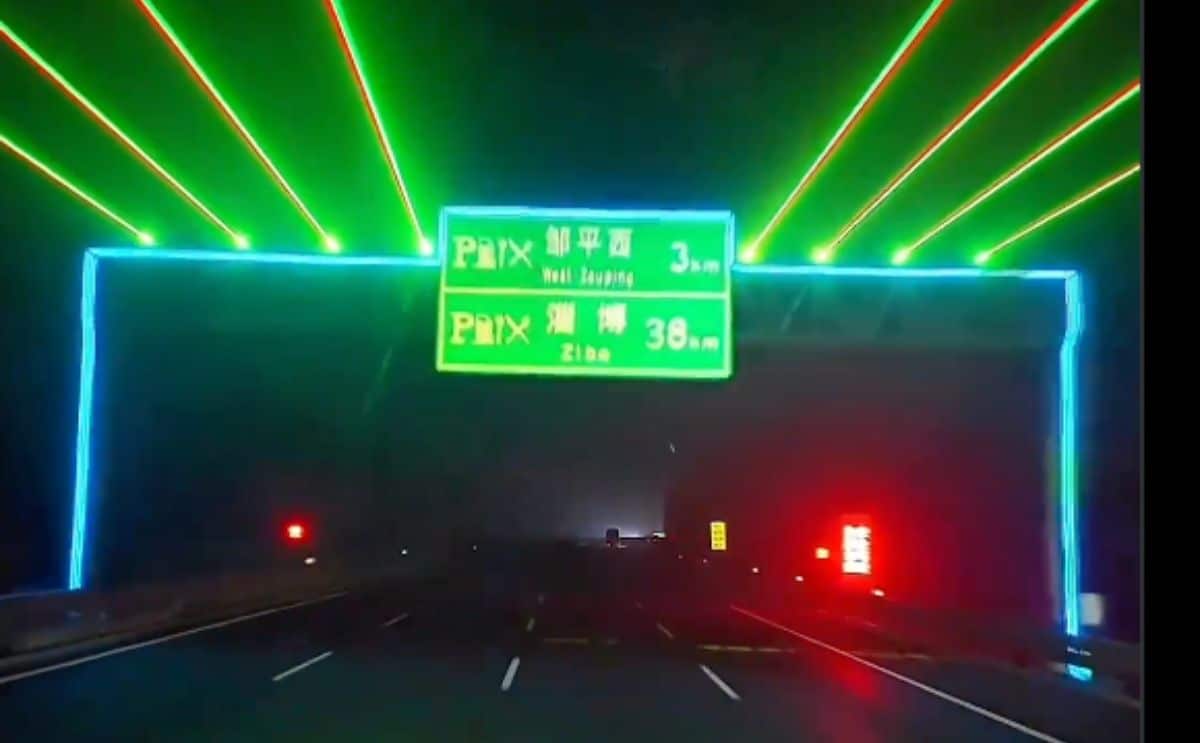 autoroute nuit Chine