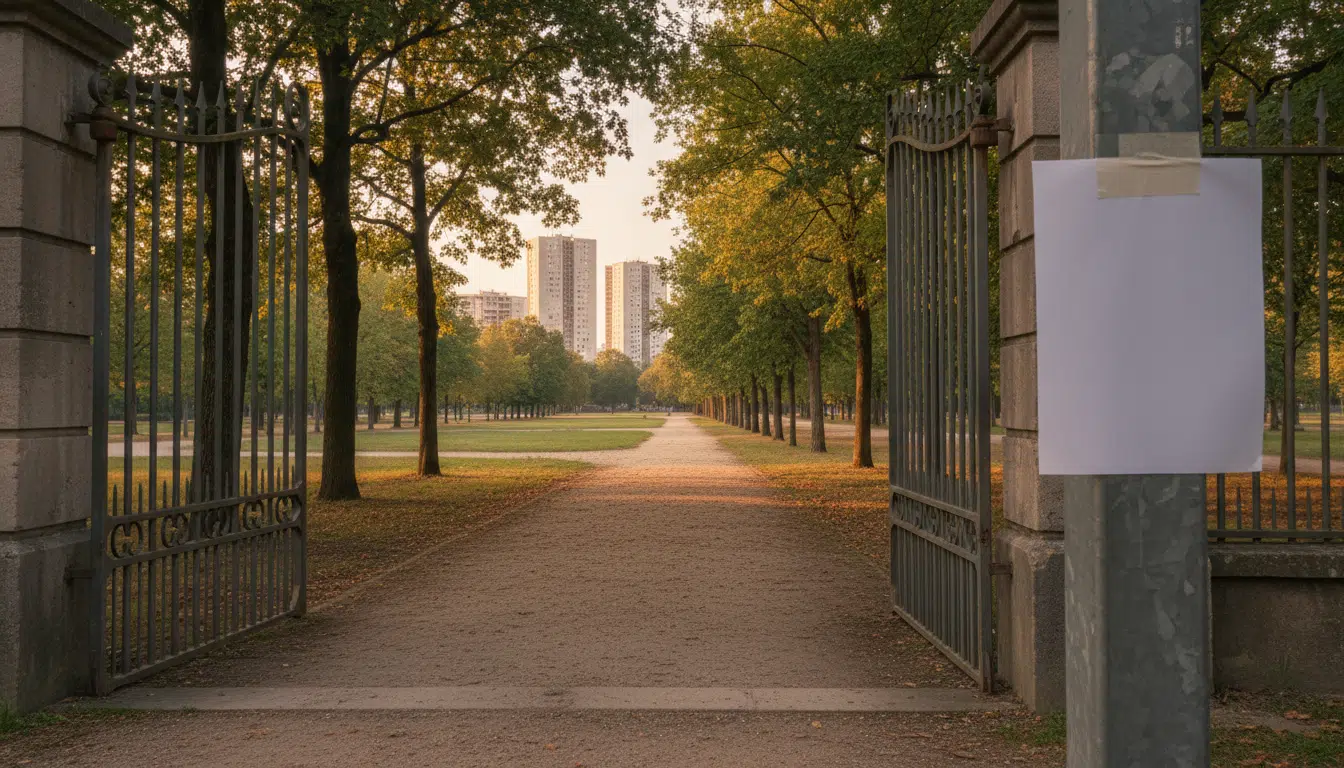 Entrée du parc Nord des Ulis en Essonne
