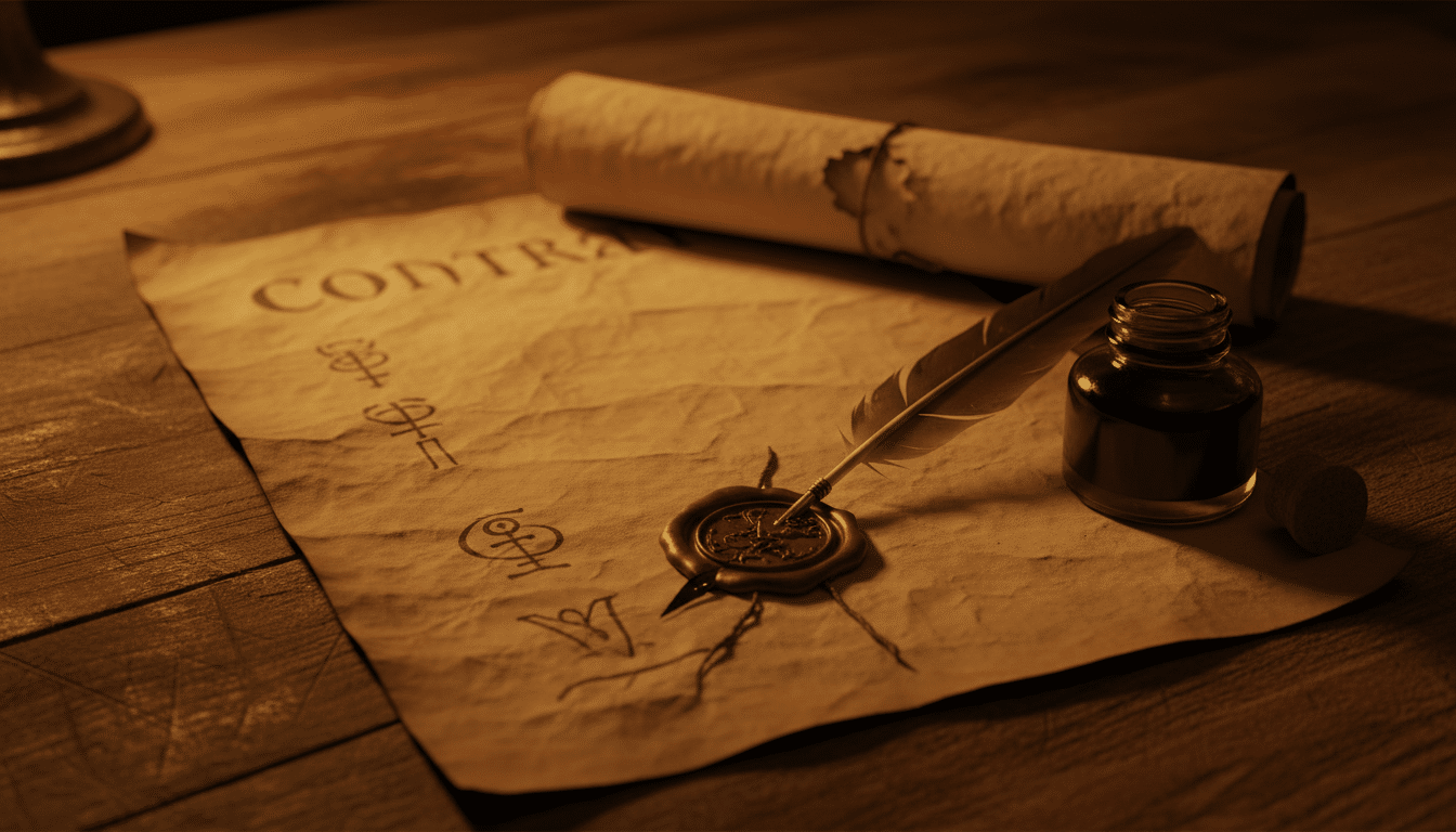 Bail de 9000 ans signé par Arthur Guinness à la plume