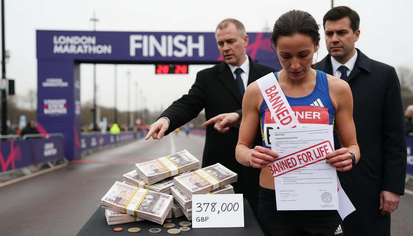 Bannie à vie du marathon de Londres, cette athlète a dû rembourser 378 000 livres de gains