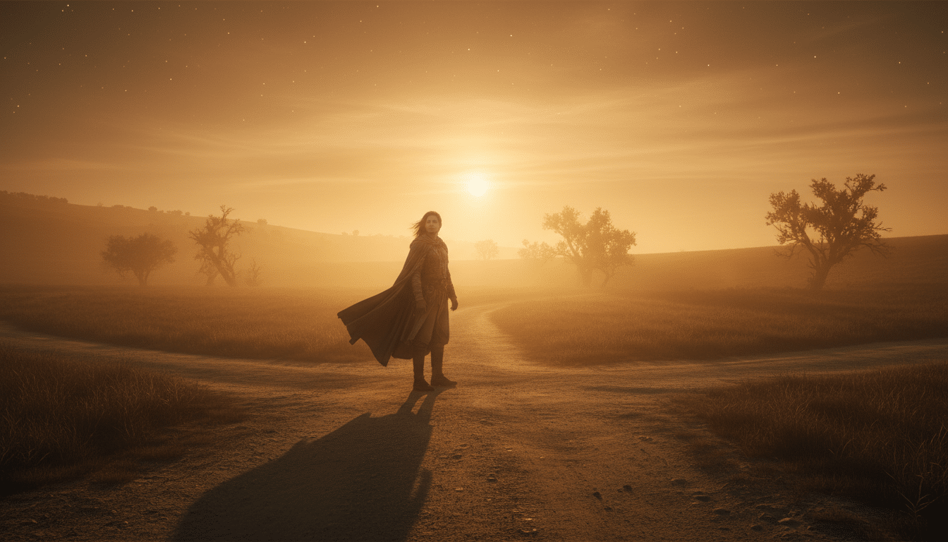 Personne déterminée avançant vers un nouveau départ