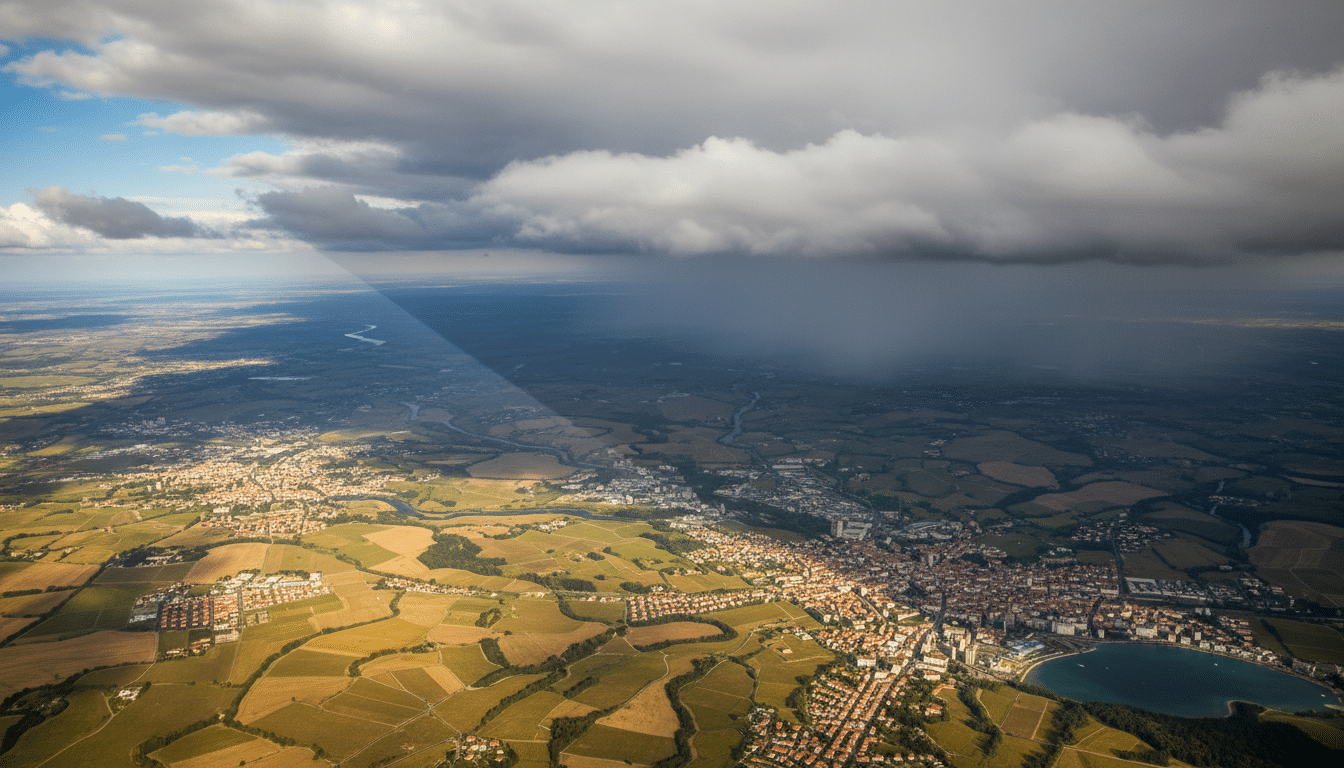 Carte France contraste météo nord sud avril
