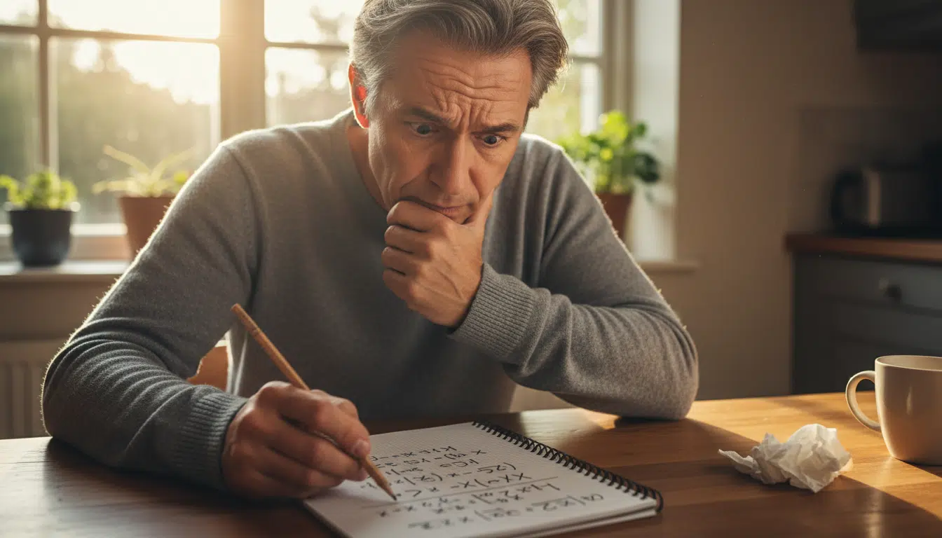 Personne perplexe devant une équation mathématique