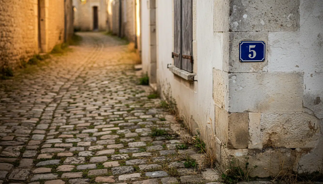 Allée déserte d'un lieu-dit vendéen