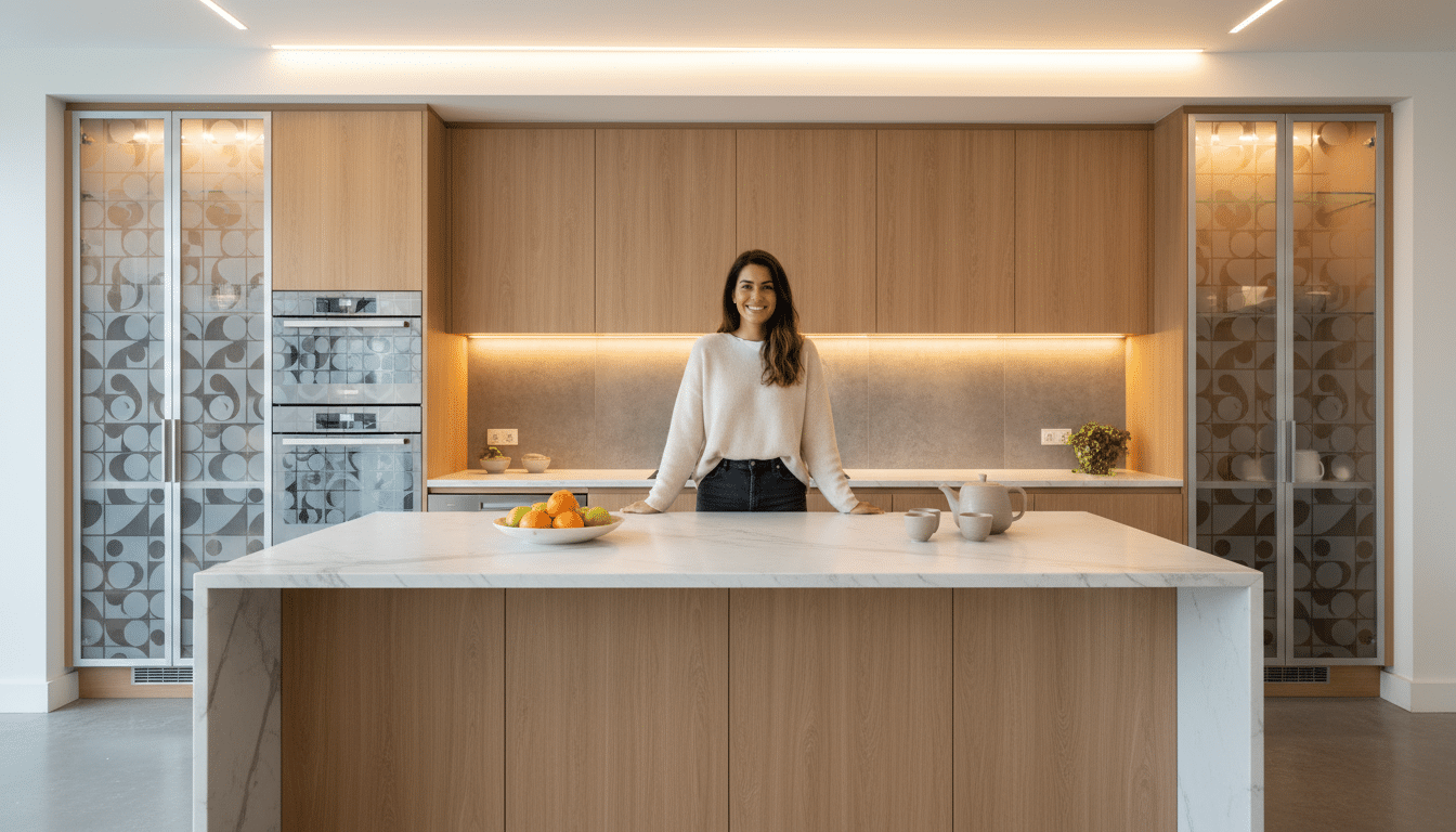 Cuisine coordonnée grâce aux films décoratifs assortis