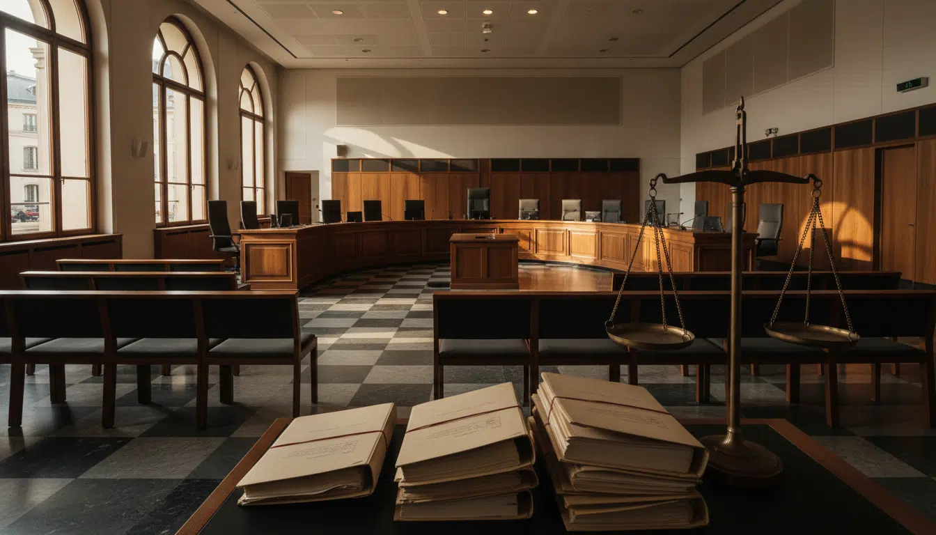 Salle du tribunal judiciaire de Paris après le verdict