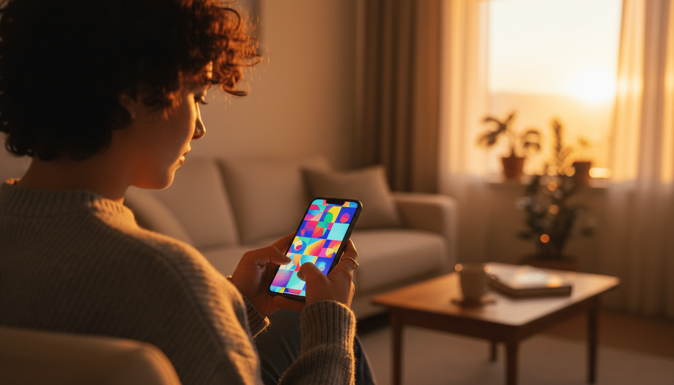 Publicités ciblées affichées sur un smartphone