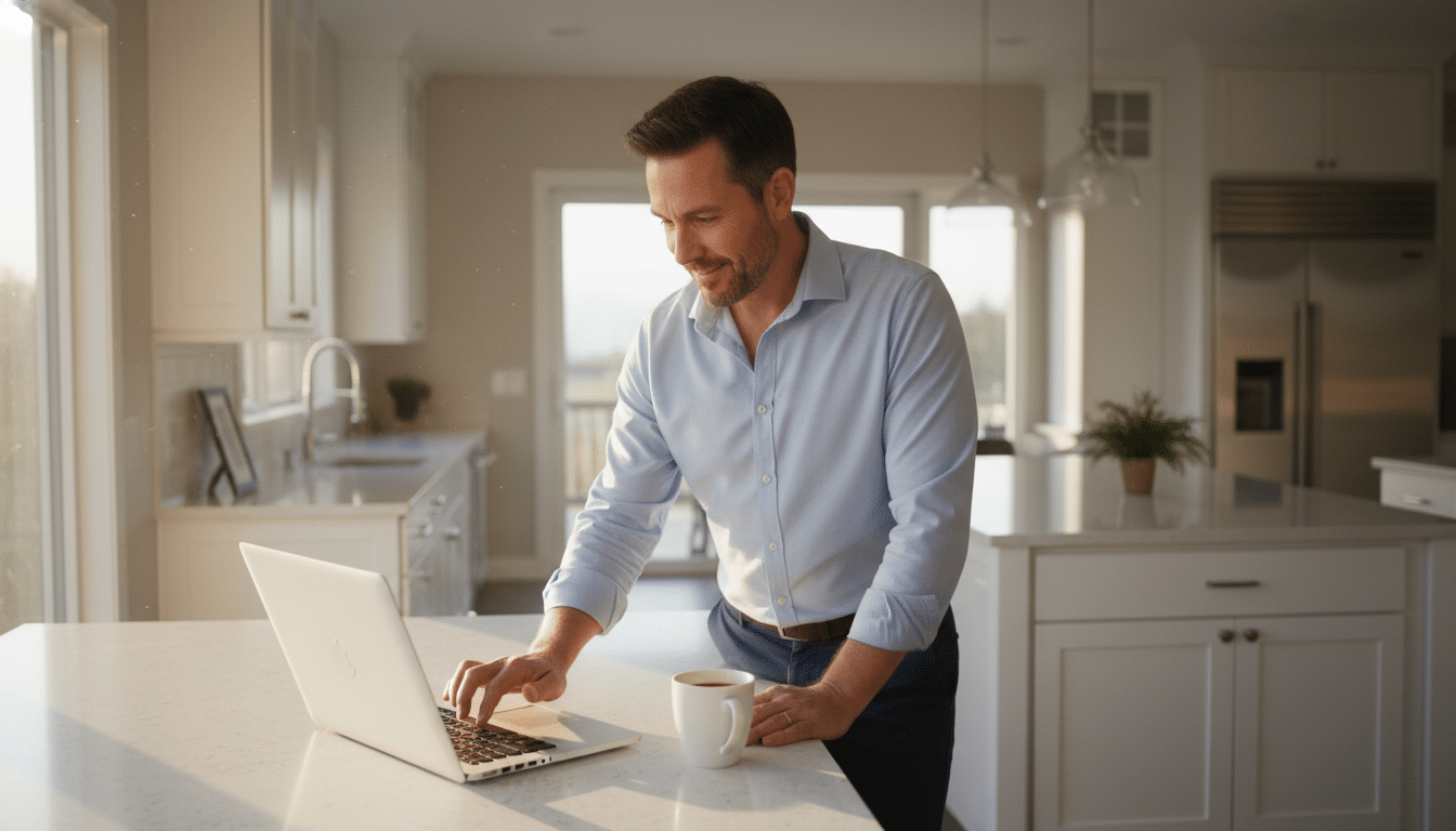 Personne modifiant ses réglages de cookies avec assurance
