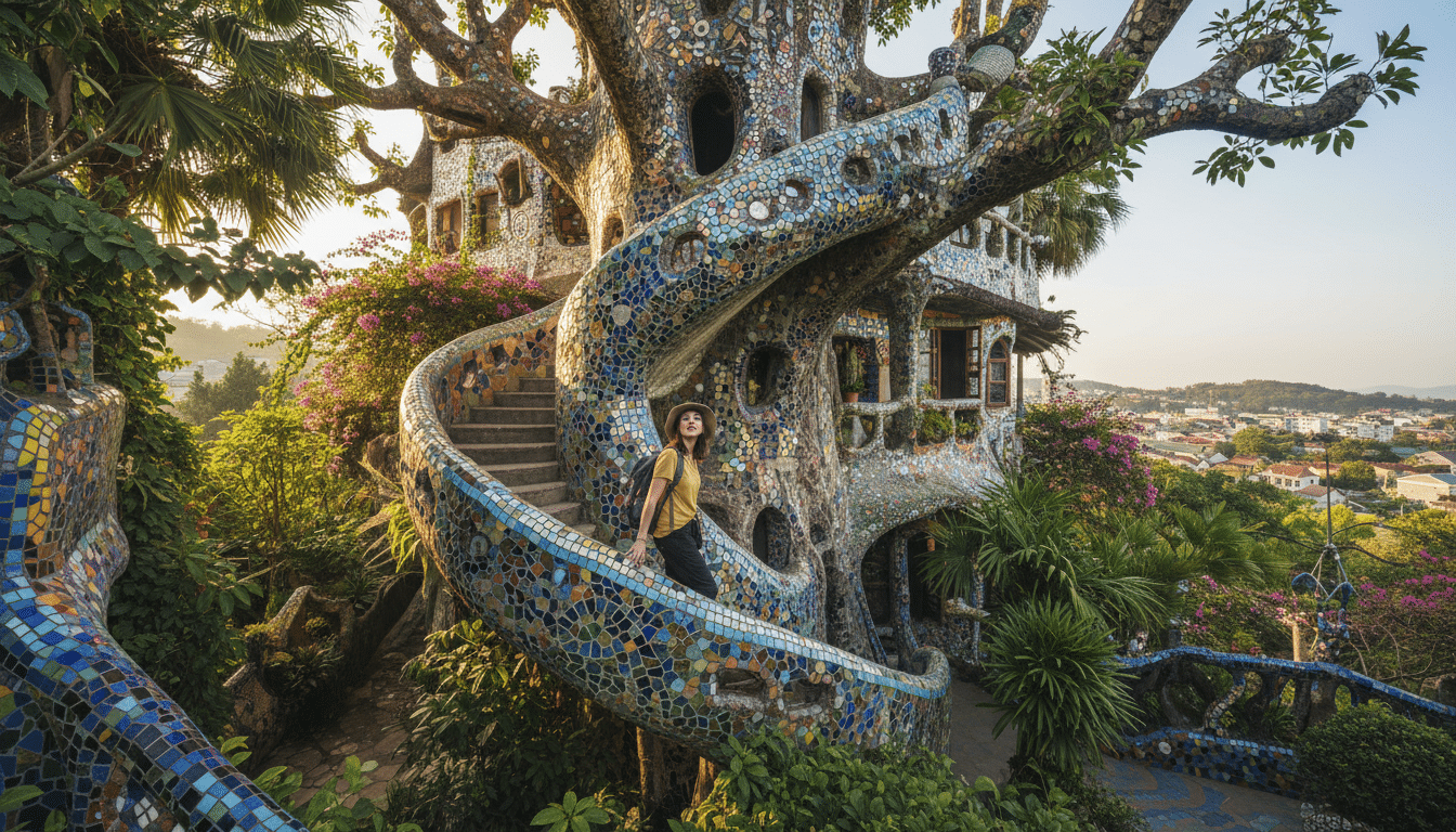 La Crazy House de Dalat au Vietnam avec ses formes organiques