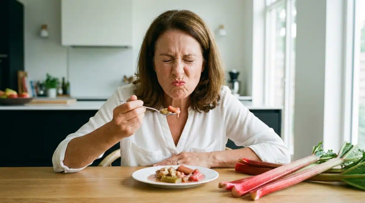Cette astuce de pâtissier réduit l'acidité de la rhubarbe de 40 % — sans ajouter de sucre dans le dessert